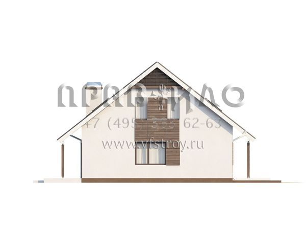 Проект комфортабельного дома с двускатной кровлей S3-177 (Z119)