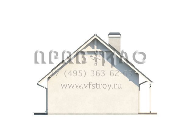 Проект комфортабельного дома с мансардой и двускатной кровлей S3-119 (Z101)