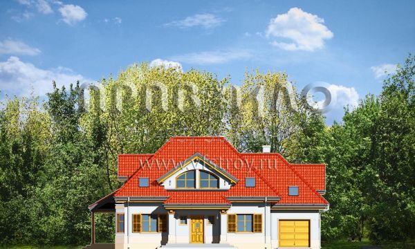 Проект дома с люкарнами S8-261-1 (Рубин 2)