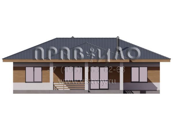 Проект оптимального одноэтажного дома S7-138 (5-17)