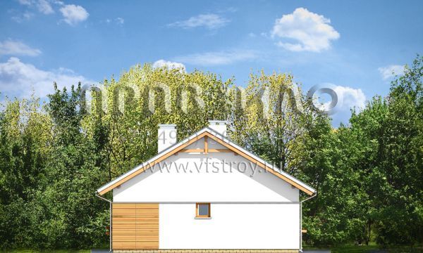 Проект простого в постройке загородного дома S8-128 (Оливка)