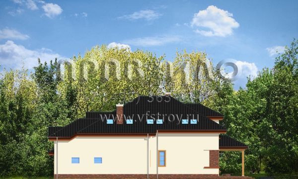 Проект дома с высоким мансардным этажом S8-312-1 (Родительский)