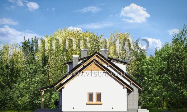 Проект загородного коттеджа с гаражом S8-222 (Бриз 4)