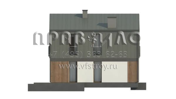 Проект современного двухэтажного дома с оригинальным дизайном S3-106-3 (Z396)