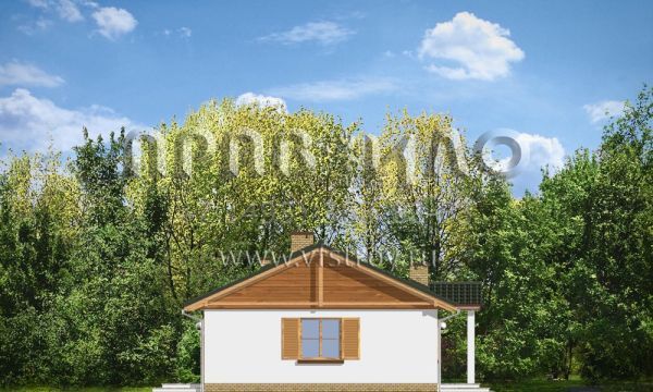 Проект прямоугольного загородного дома S8-129-1 (Лучик)