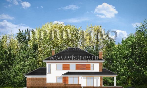 Проект коттеджа с встроенным гаражом S8-324-1 (Вилла на Боровой)