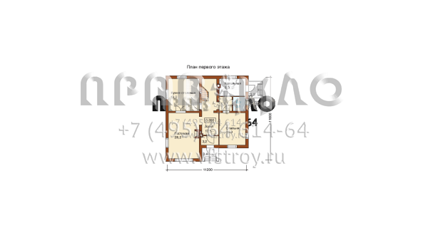 Дом с фасадами в стиле фахверковой архитектуры J-199-1P