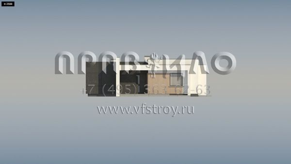 Проект четырехкомнатного одноэтажного дома в стиле хайтек S3-92-4 (Zx77 А)