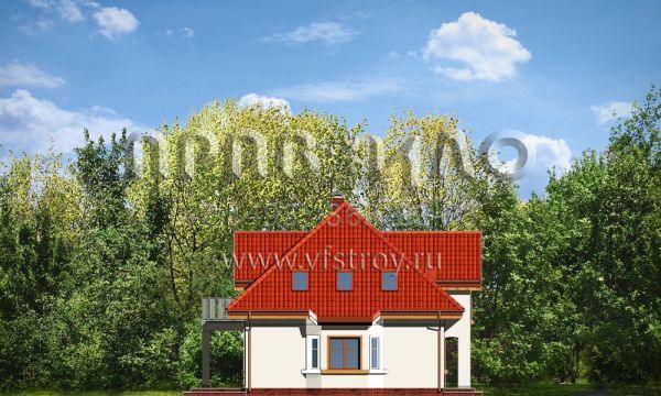 Проект экономичного удобного дома S8-199-2 (Ромашка)