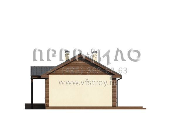 Проект уютного бунгало S3-51 (Z11)