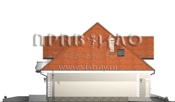 Проект дома с полукруглой террасой  S3-187 (Z18)