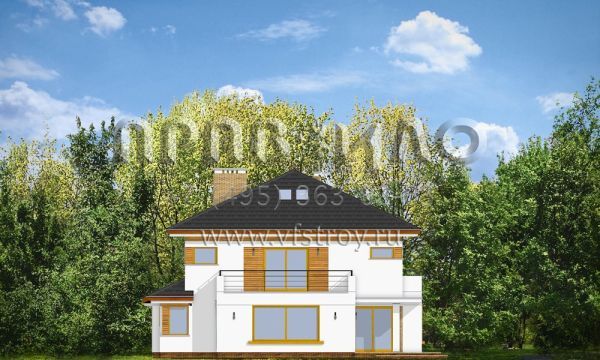 Проект комфортабельного двухэтажного дома S8-293-1 (Опал)