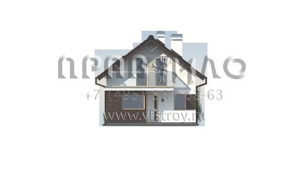 Проект двухэтажного узкого в плане энергоэффективного дома  S3-124-1 (Z296)