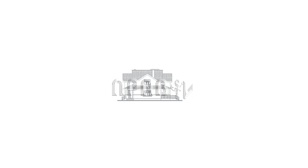 Коттедж из газобетонных блоков с сауной и небольшим бассейном H-218-1P