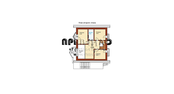 Проект коттеджа в сканднавском стиле K-234-2K