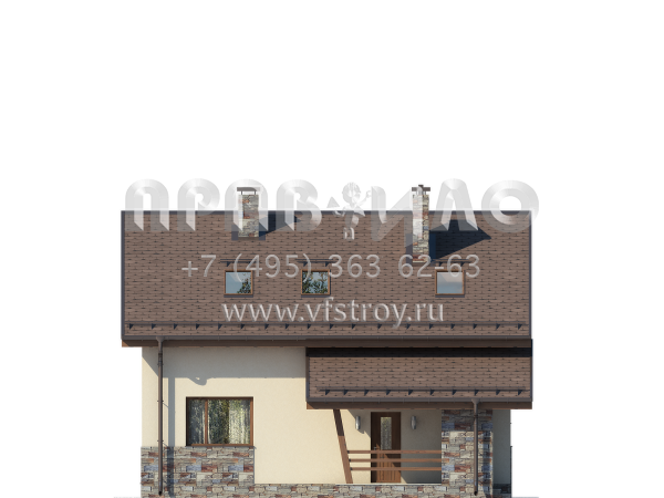 Проект экономичного загородного дома из газобетона S7-143(3-36)