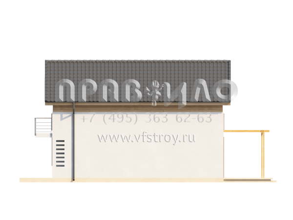 Проект экономичного дома для небольшого участка S3-110-2 (Z38)