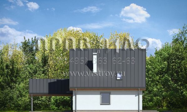 Проект экономичного дома из силикатных блоков S8-146-1 (Ясь)