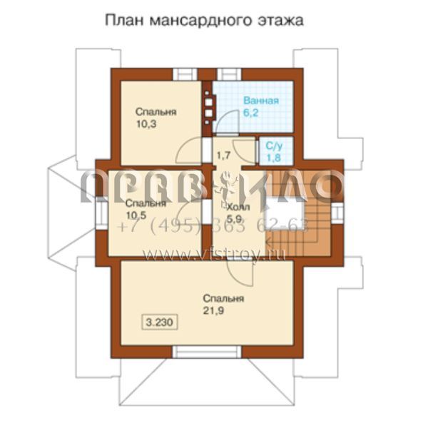 Проект коттеджа со строгим и сдержанным внешним видом S6-144(H-144-2P)