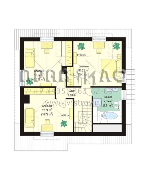 Проект уютного загородного дома S8-158-2 (Морская Скала)