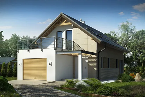 Особенности строительства коттеджей с пристроенным гаражом